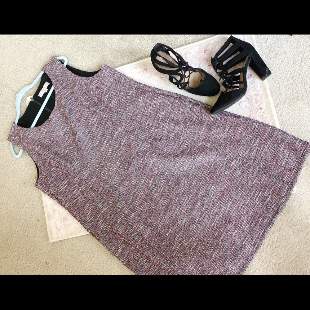 Loft Pink Woven Shift Dress